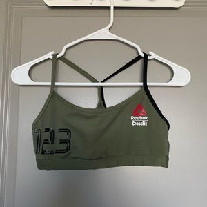 Reebok CrossFit Games official bra in Army green - size S